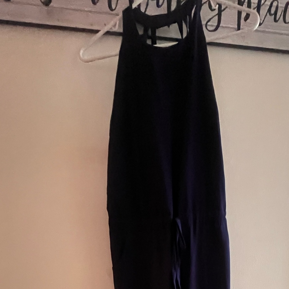 Doe & Rae Blue Jumpsuit Sleek Design